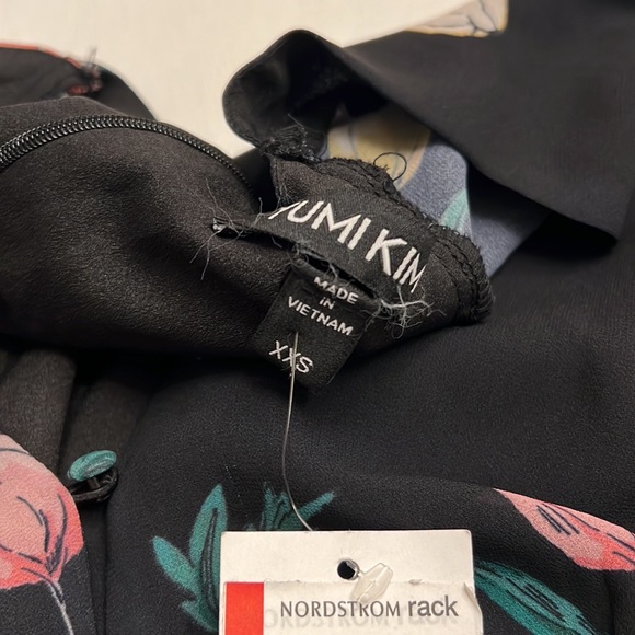 🟡 NWT Yumi Kim Spell Bound Black Floral Maxi Dress w/ Slit - Picture 2 of 7